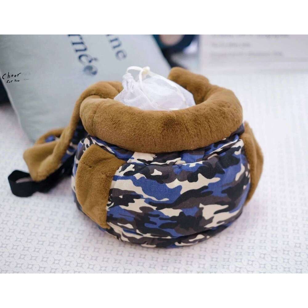 Luxury Thickened Warm Carrier for Cat Dog Backpack Teddy Chihuahua Puppy Winter Out Travel Bag Chest Pet accessories 26H0130