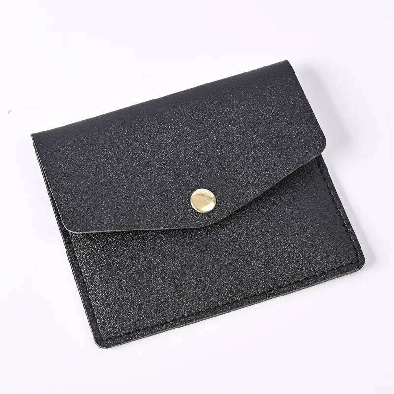 Macaron Color Ultra-thin Hasp PU Leather Sleeve Multi Slot Cards Bag Id Badge Holder Unisex Z260130