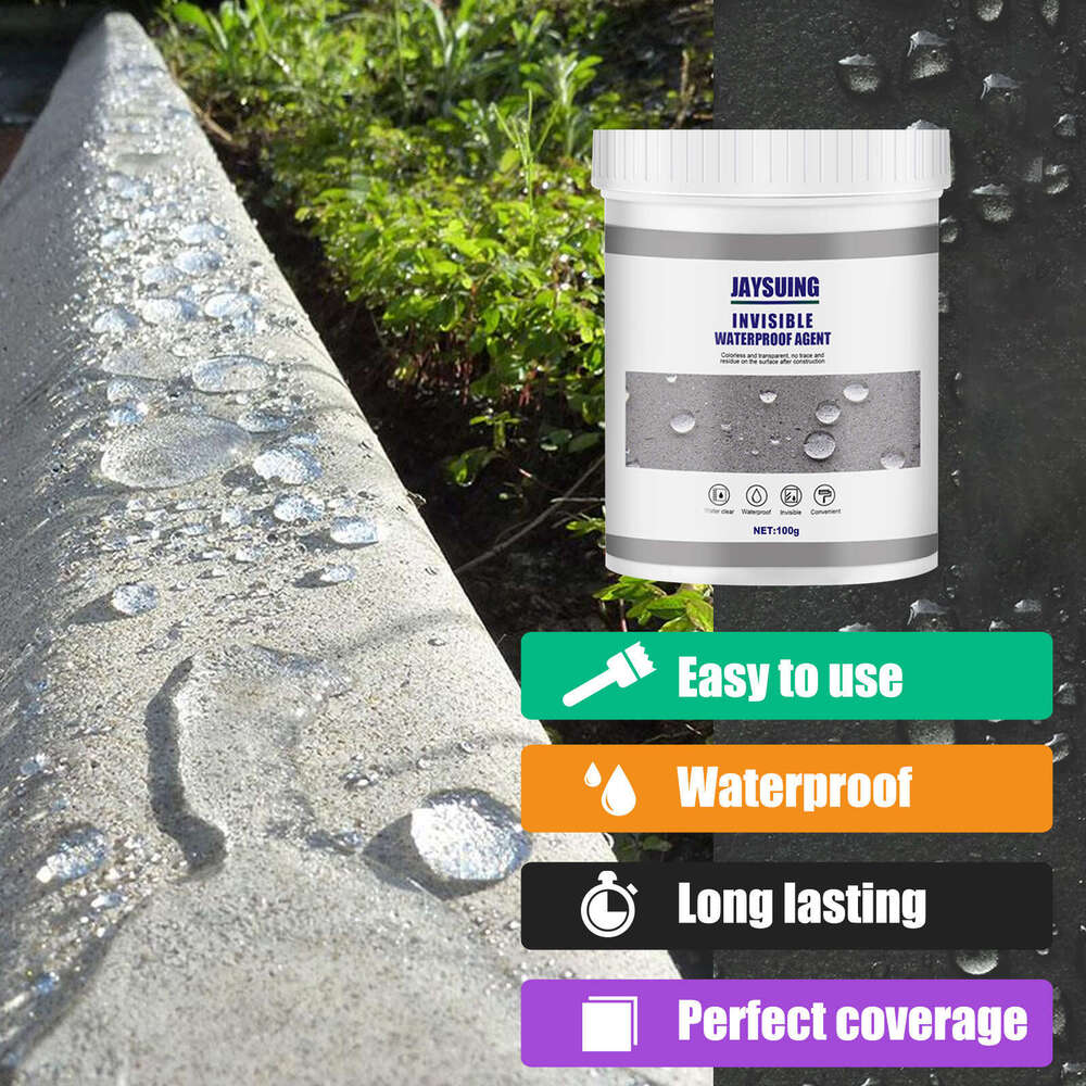Jaysuing Sealant 100g Bathroom Kitchen Exterior Wall No-Brick Breaking Leak Repair Coating Waterproof Glue S260130