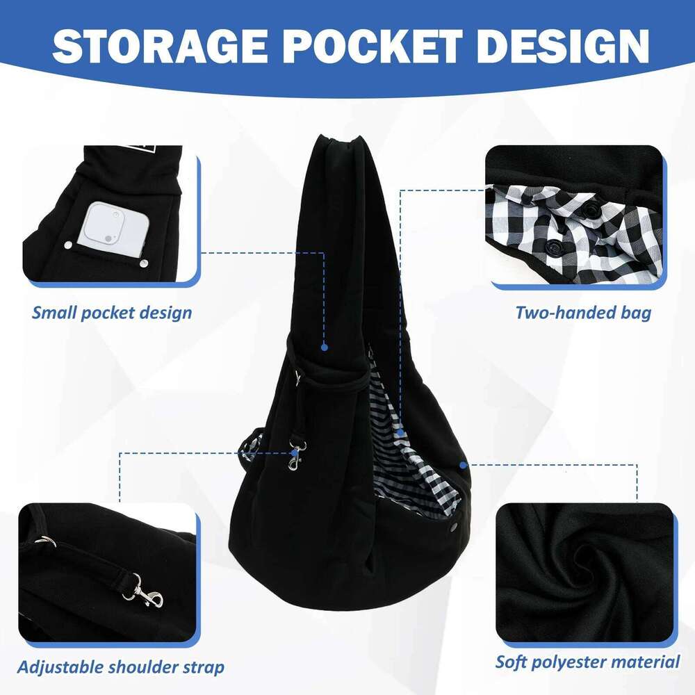 Dog Carrier Pet Sling Shoulder Bag Comfortable Portable Travel Crossbody Outdoor Cat Puppy Small Dogs Carrying Supplies 26H0130