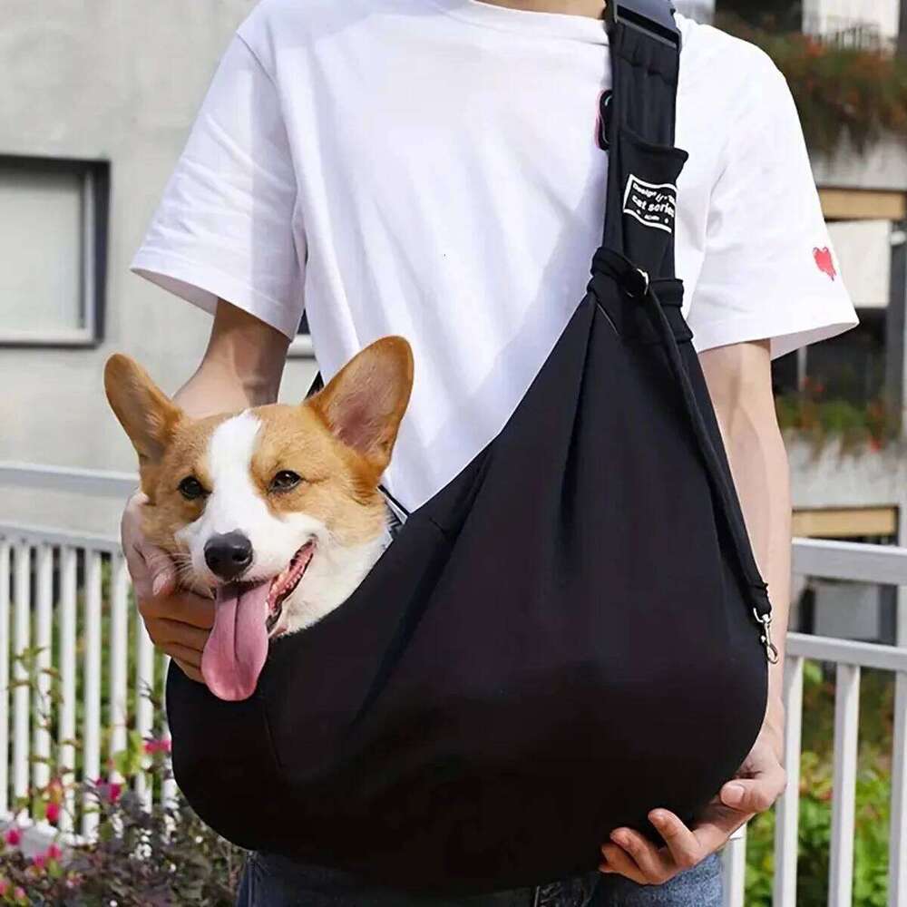 Adjustable Pet Dog Carrier Bag Outdoor Travel Single Shoulder Bags Dogs Comfort Sling Handbag Corgi Puppy Pouch Tote 26H0129