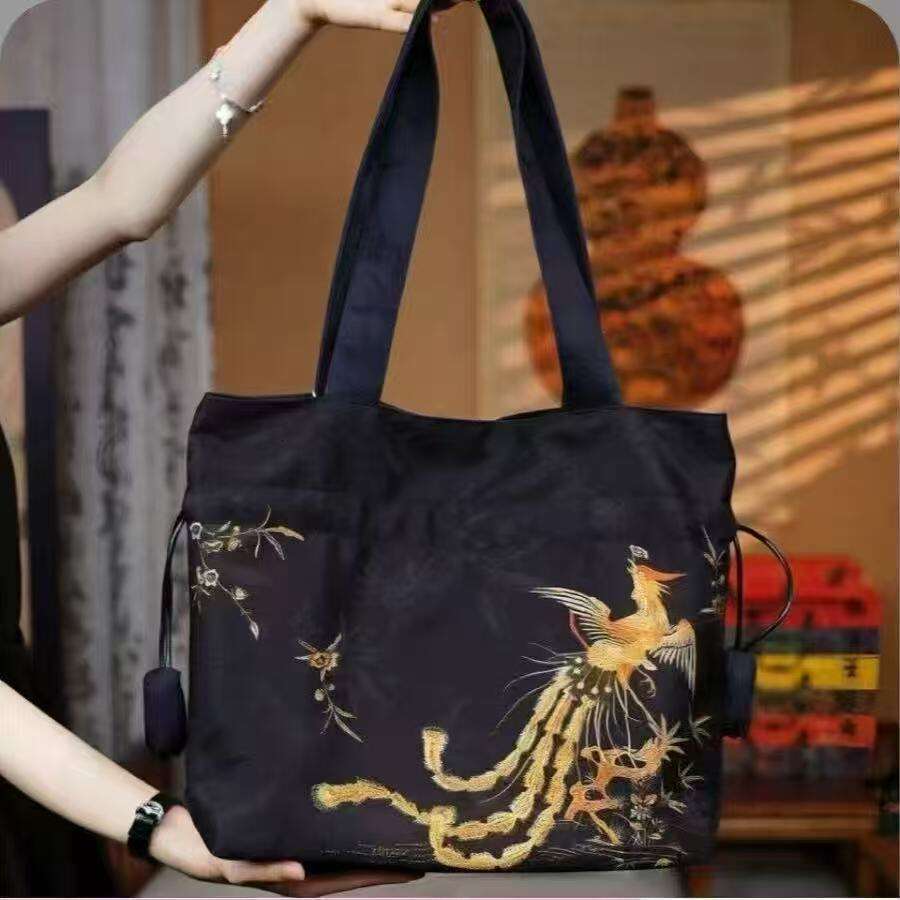 Phoenix Yu Fei Autumn Xiangyun Silk High-Value Single Shoulder New Chinese Bag For Women Han Element Ancient Style Handbag Evergwish