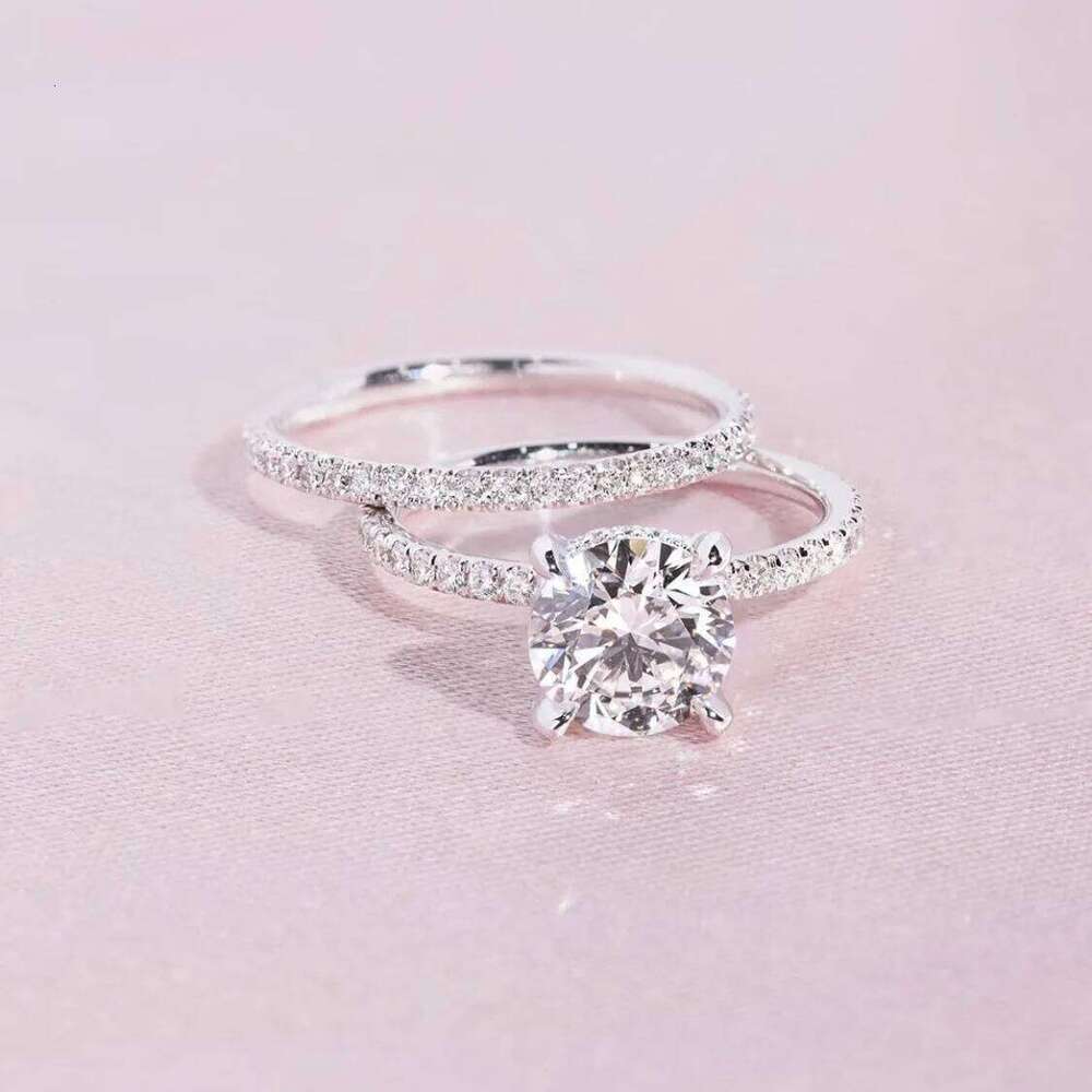 Hot Selling Silver Plated Rings set For Women Geometric Punk Cubic Zirconia Jewelry Wedding Engagement Ring Wholesale Size 5-11 XJ260130