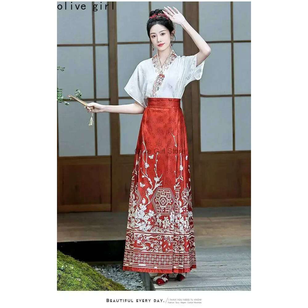 Large Size Chinese Traditional Women's Top Printing Shirt Summer Embroidery Blouse For Women Hanfu Oversized