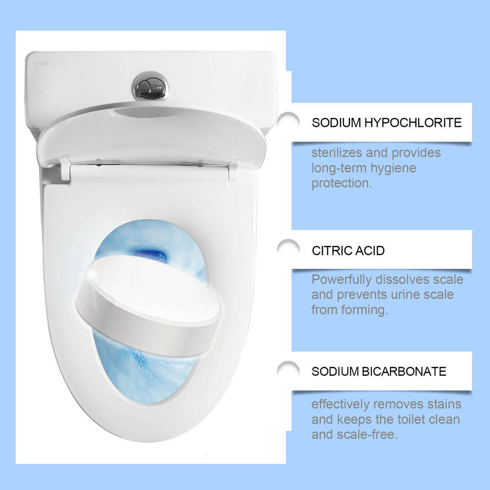 Jakehoe Tablets Cleaning Deodorizing Urine Scale Removal Toilet Stubborn Stain Cleaner S260130