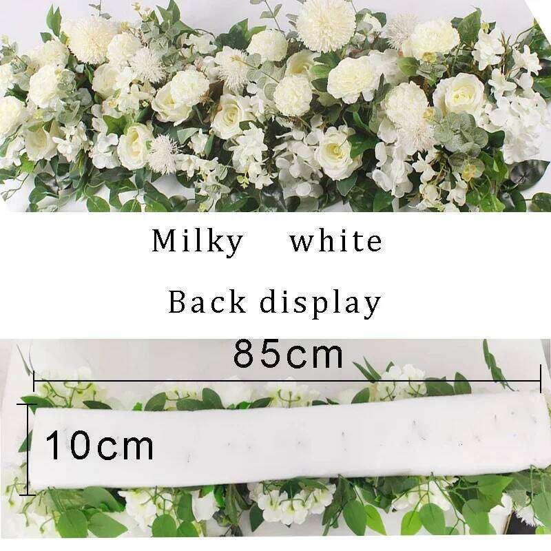 100cmArtificial Row for Wedding Supply Silk Rose Peony Flower Wall Backdrop Arrangement Arch Fake Flowers Decoration DIY W260130