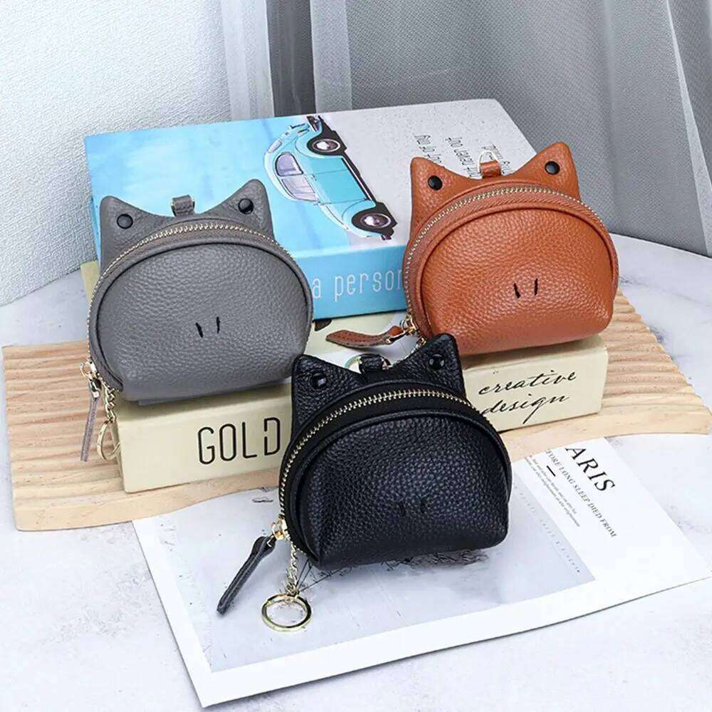 High Quality Genuine Leather Coin Purse Cartoon Frog Design Multi-Functional Storage Bag Zipper Card Holder Daily Use Z260130