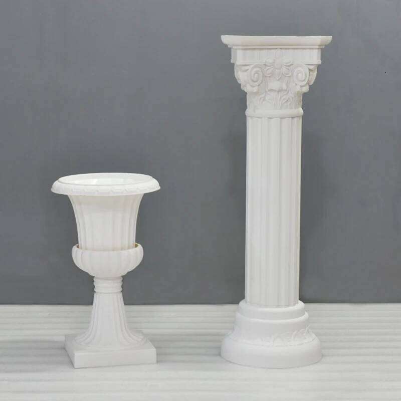Roman Columns Upright Pillar Arches European Road Leading Wedding Party Scene Plastic Flower Pots Decorations prop W260130