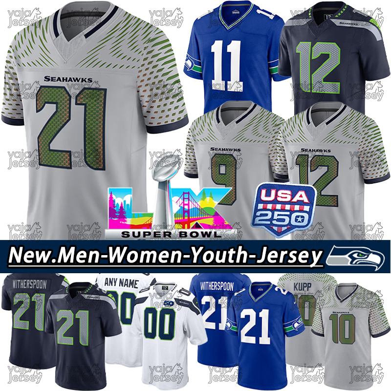 #14 DK Metcalf Jersey #7 Geno Smith USA250 SeahawksJersey Kenneth Walker III Tyler Lockett SeahawksS jersey Smith-Njigba Devon Witherspoon Sam Howell Fant Tomlinson
