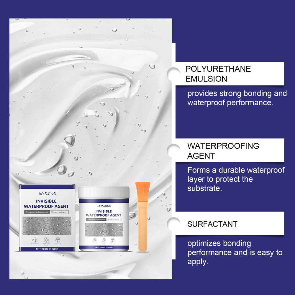 Jaysuing Transparent Glue Tile Wall Penetration Seal Leak-Proof Wear-Resistant Home Renovation Waterproof Coating S260130