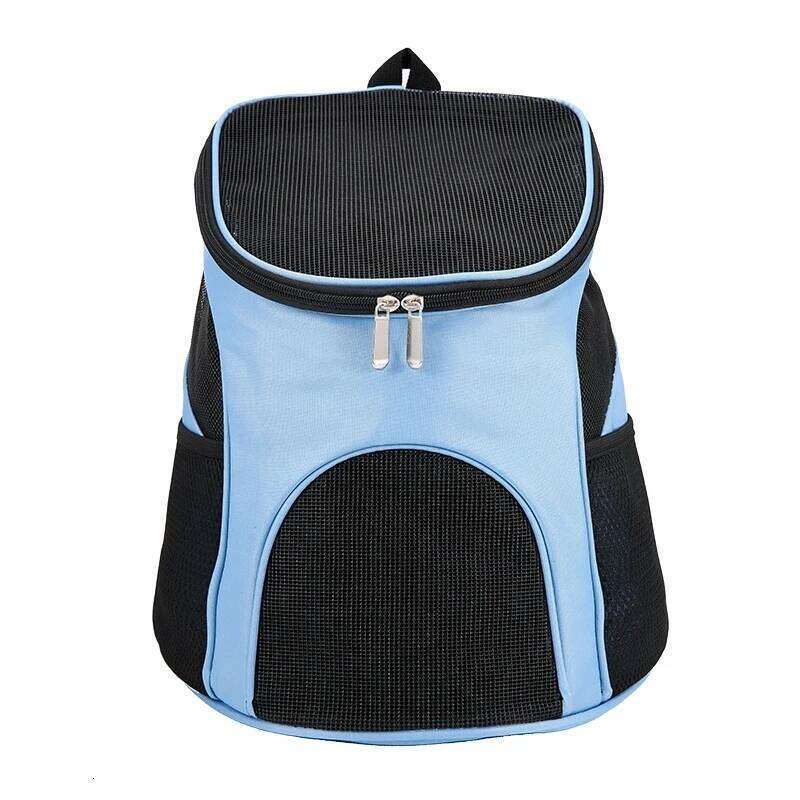 Portable Foldable Pet Mesh Backpack Breathable Dog Cat Large Capacity Outdoor Travel Carrier Double Shoulder Bag 26H0130