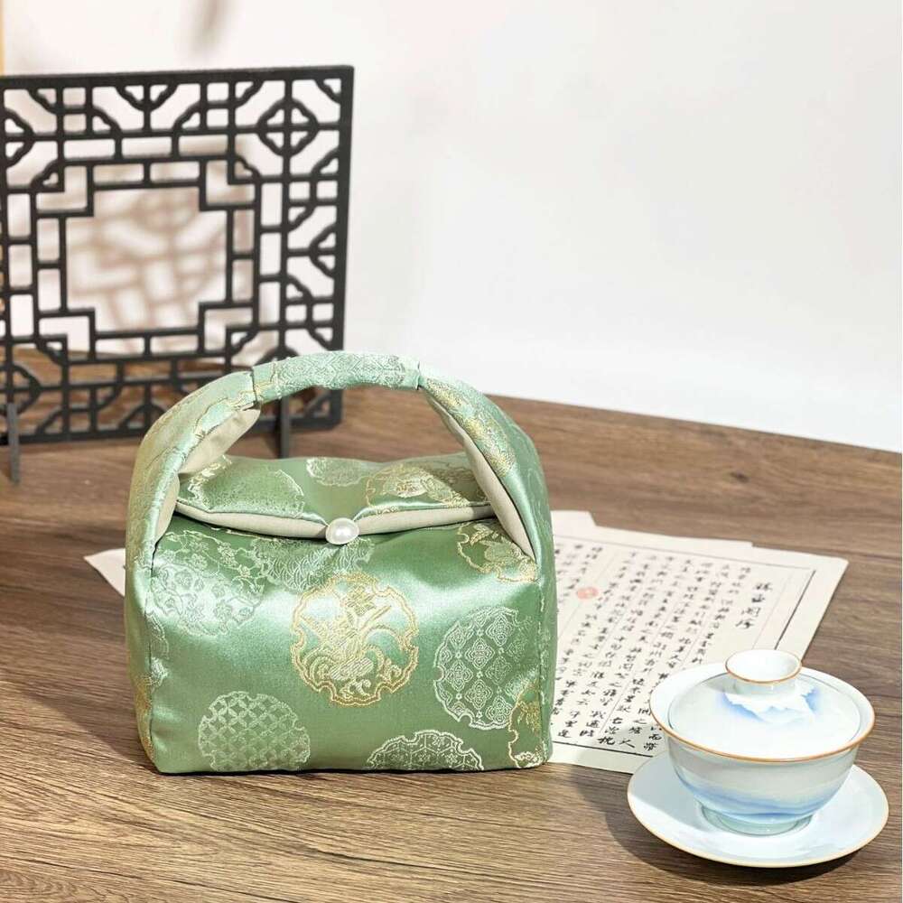 Thickened Set Storage New Chinese National Style Cloth Portable Master Cup Tea Person Travel Bag Teapot MASA