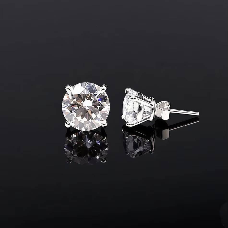Lab Grown Diamond Stud Earrings Jewelry Set 14K 18K Solid Gold Custom 05ct to 3ct Lab Diamond Earrings Free Shipping Unisex