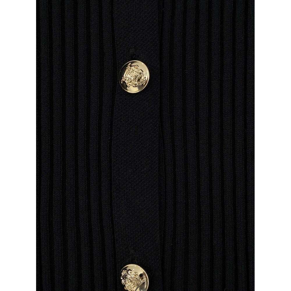 Cardigan for Women, Designed with a Lazy Style Sweater Black Slim-Fit V-Neck Design Elegant Autumn Winter Young Dress, Basic Versatile Urban Workwear,