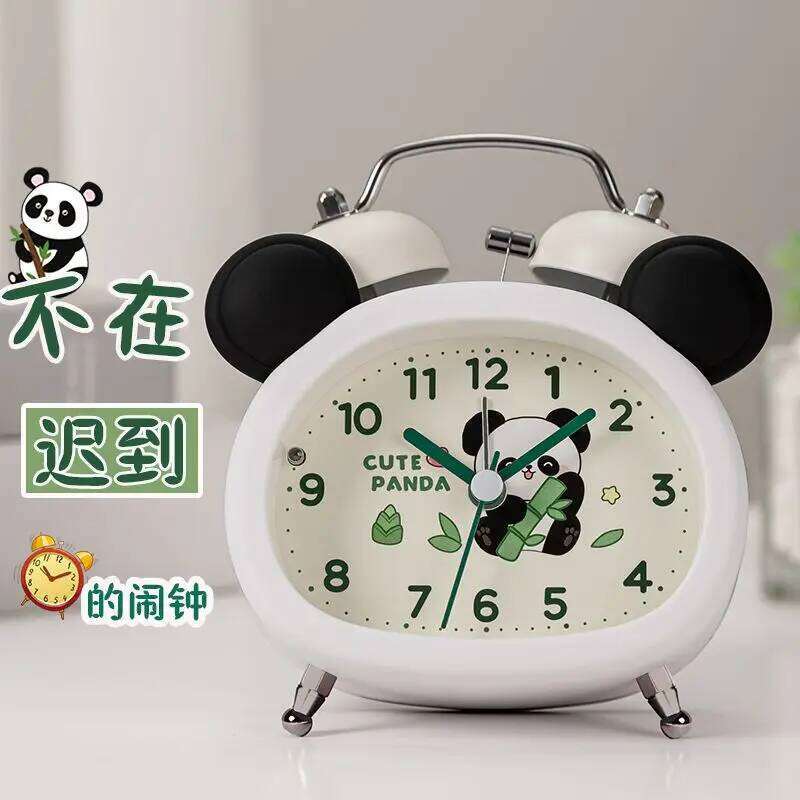 Panda For Children Girls Boys Like Clocks Student-specific Wake-up Artifact Living Room Bedroom Desk Alarm Clock W260130
