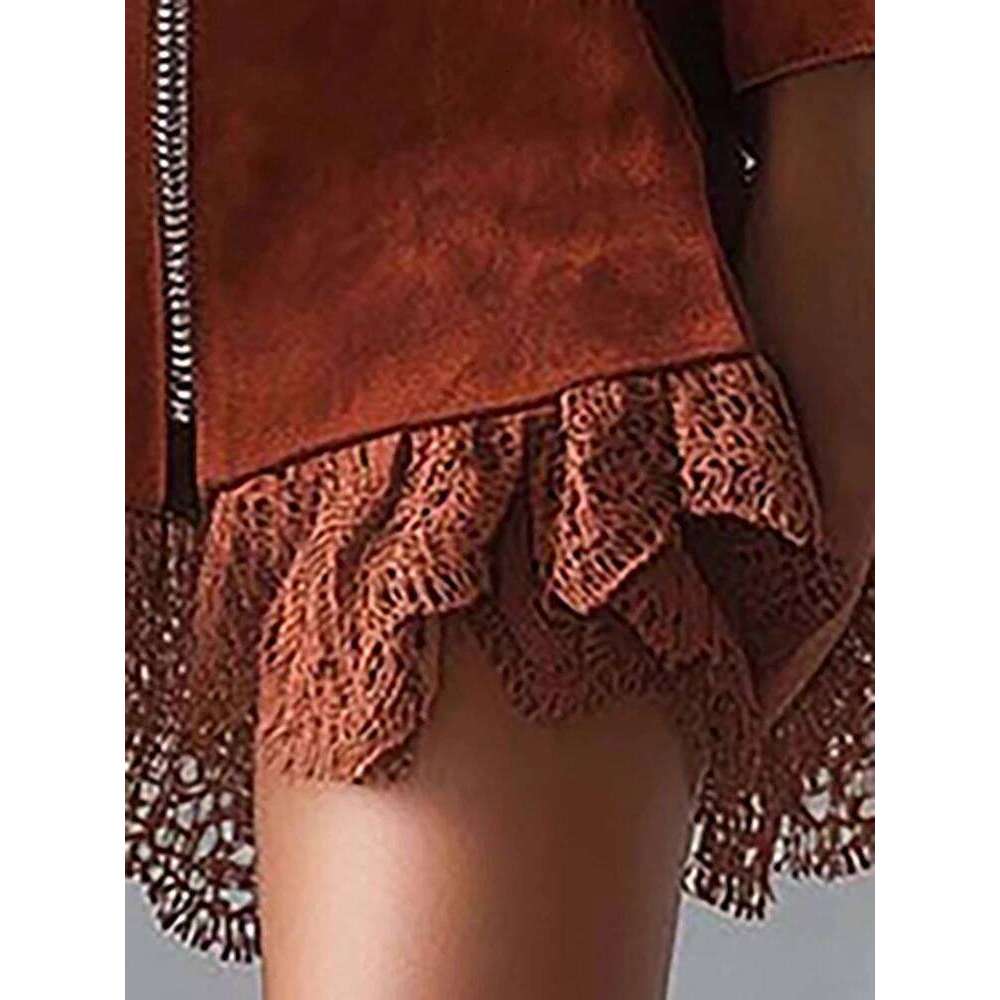 2026 Autumn Women's Long Sleeve Casual Style Polyester Material New Fashionable Half High Collar Zipper Coat XJ260130