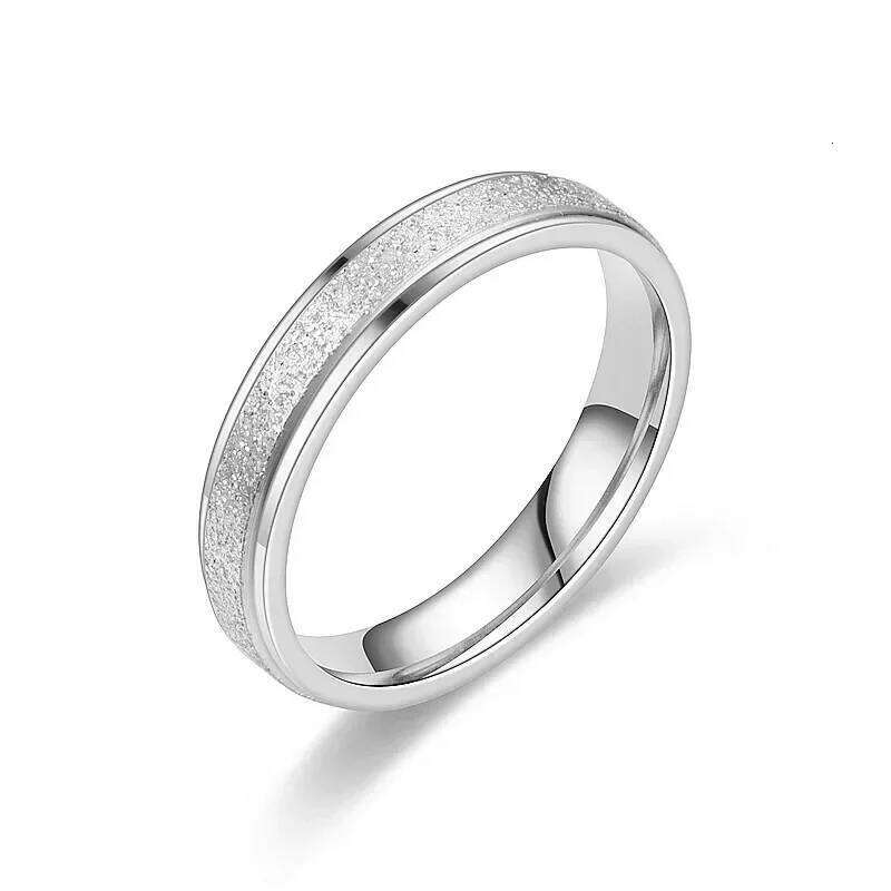 Light Luxury Feeling Titanium Steel Frosted Feminine Temperament Minority Does Not Fade Ring Hand Jewelry Gift Creative XJ260130