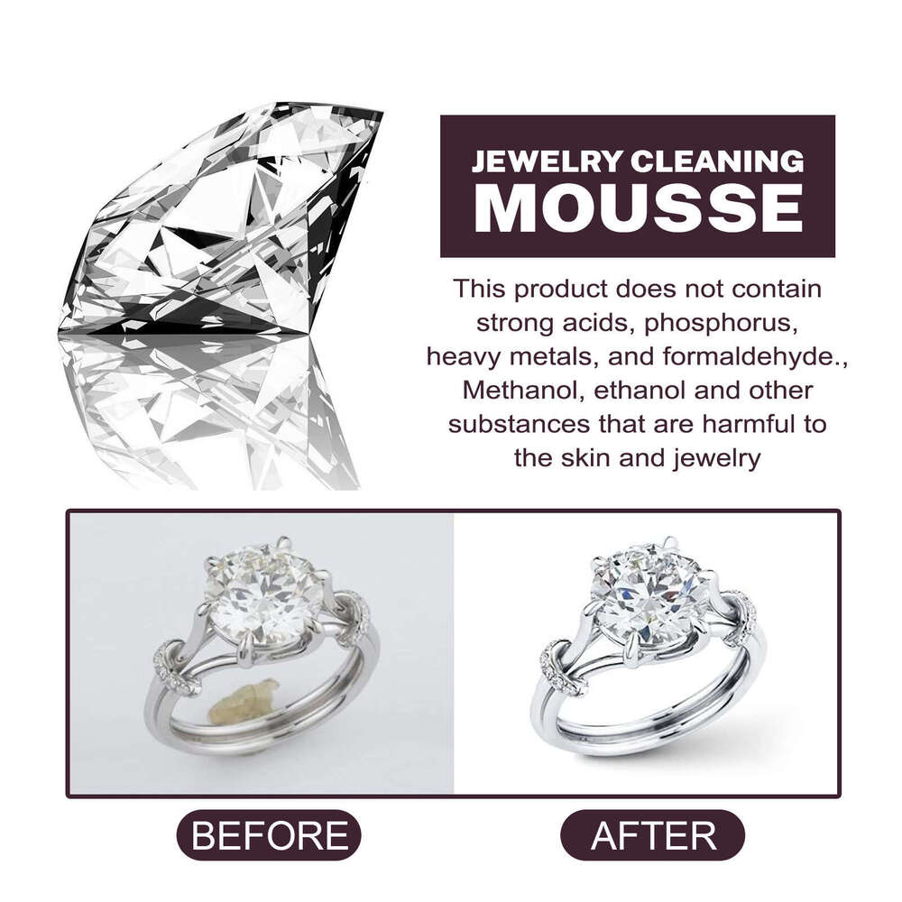 Jue-Fish Brightening Mousse Watch Strap Cleaning Solution Gold Diamond Ring Jewelry Stain Removal Maintenance Cleaner S260130