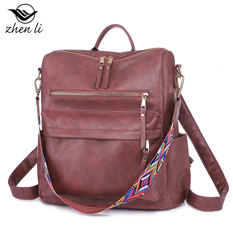 Zhenli bag womens large capacity backpack niche design womens backpack bags 220514