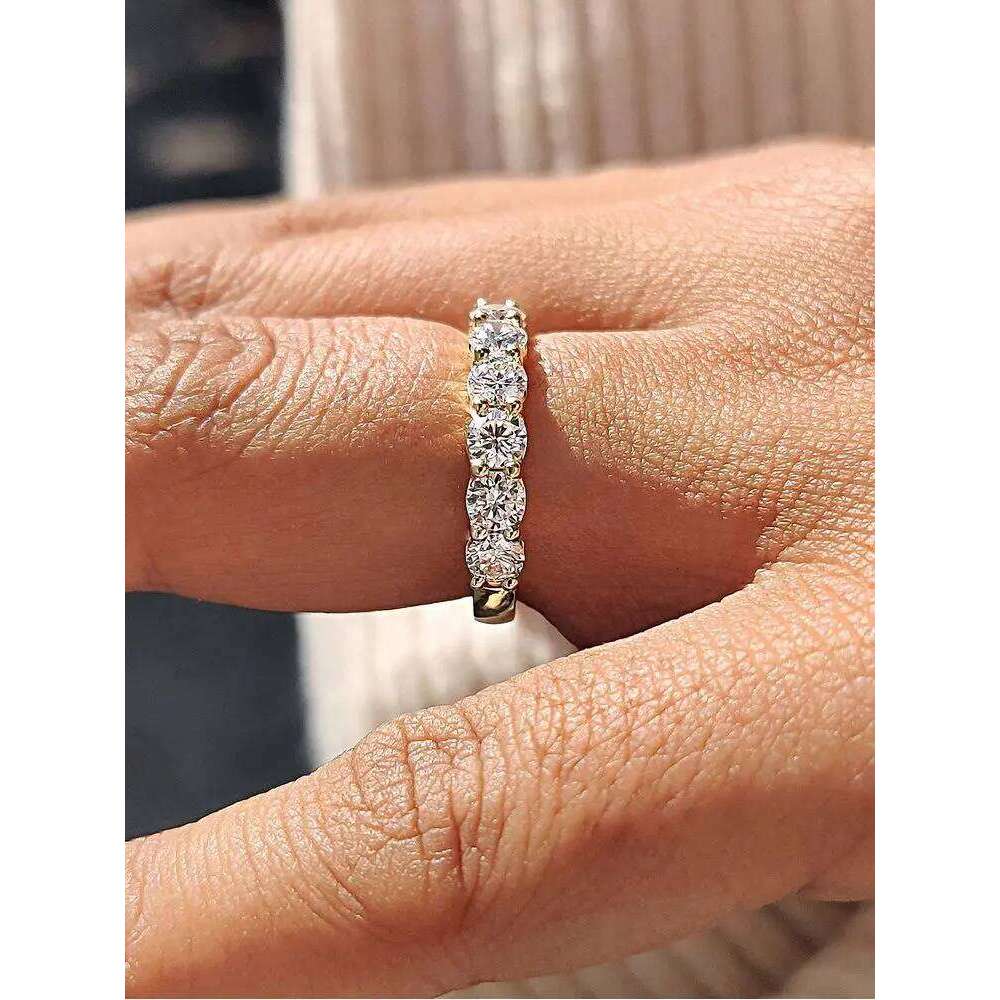 925 Sterling Silver Round Zircon Shiny Gorgeous Rings For Women Engagement Wedding High Quality Fine Jewelry XJ260130