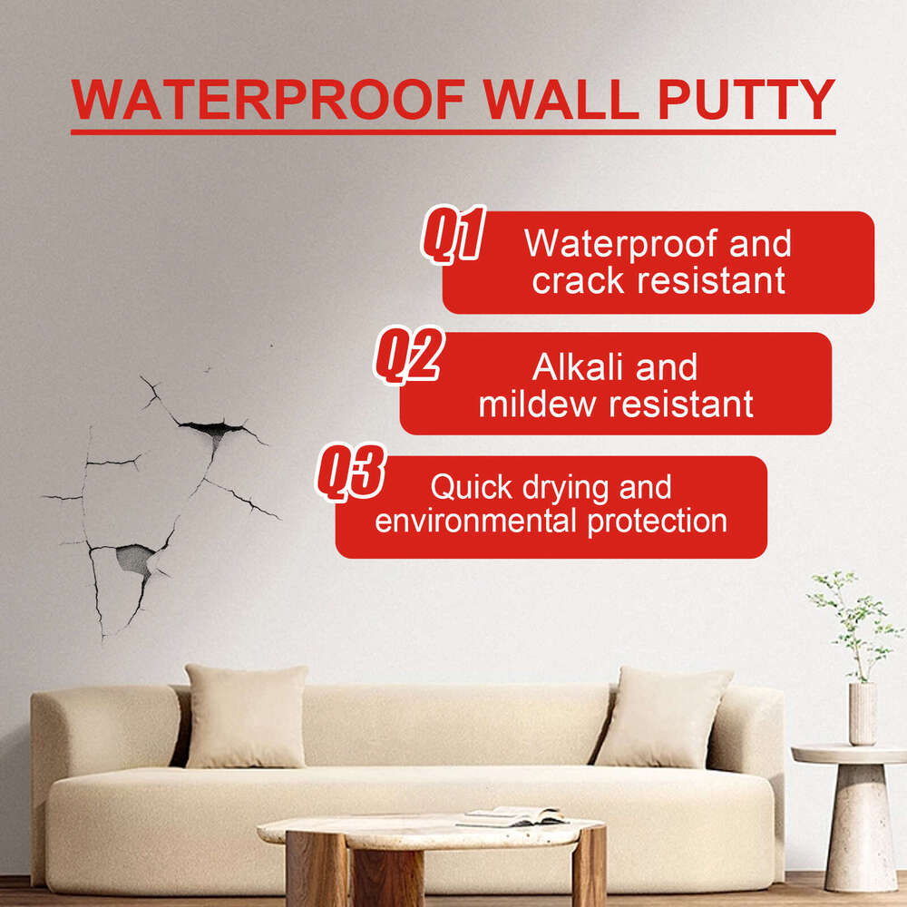 Jue-Fish 300g Home White Mold Graffiti Stain Renovation Crack Repair Wall Paste S260130