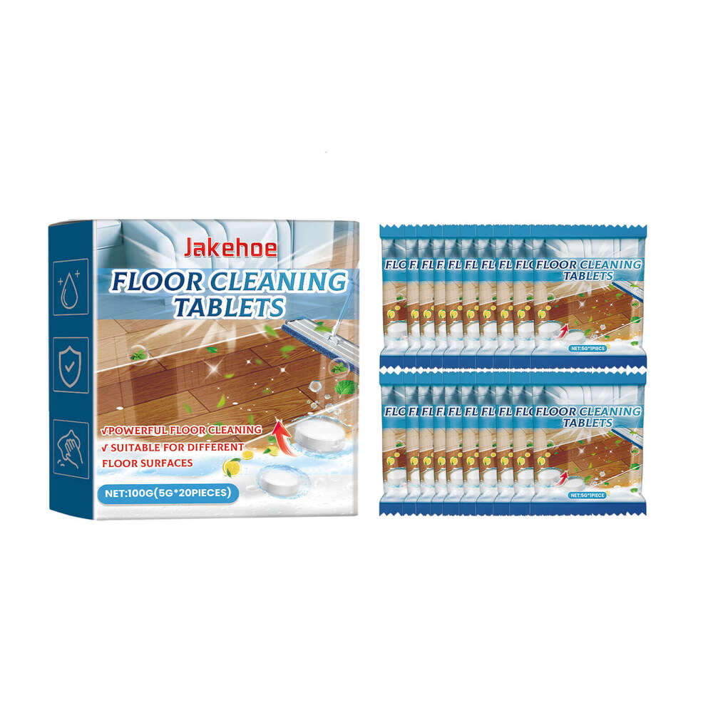 Jakehoe Tablets Household Tile Wood Floor Cleaning Stain Removal Descaling Brightening Polishing One-Sweep Clean S260130