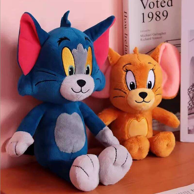 Anime Tom And Jerry Plush Toy Cartoon Movie Figures Cat Mouse Cute Plushies Stuffed Animal Doll Toys For Kids Gift Free Shipping Y260128