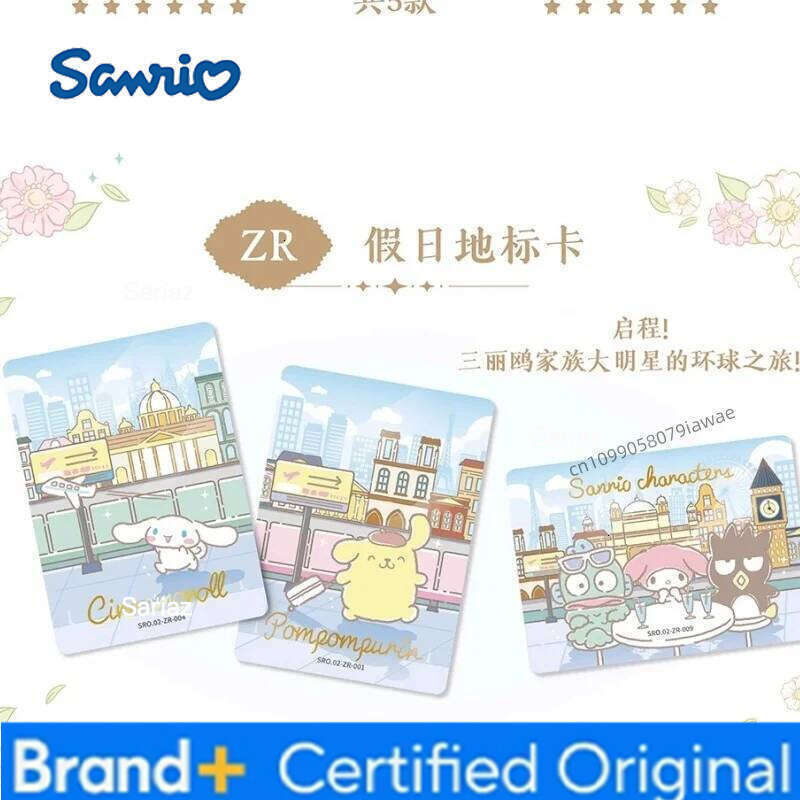 Sanrio KB New Family Series Cards, Authentic Anime Merchandise Kuromi My Melody Collector's Cards Christmas Gift H260130