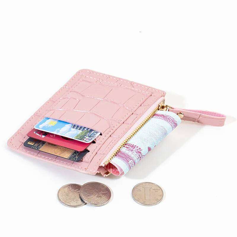 New Women Wallets Zipper PU Leather Coin Purse Mini Key Chain Small Wallet Multi-card Bit Card Holder Z260130