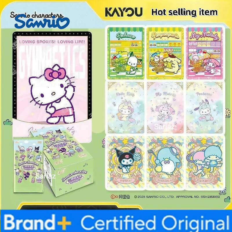 Sanrio KAYOU Genuine Series Anime Character Cinnamoroll Kuromi My Melody Cute Girl Toy Birthday Gift Collection Card H260130