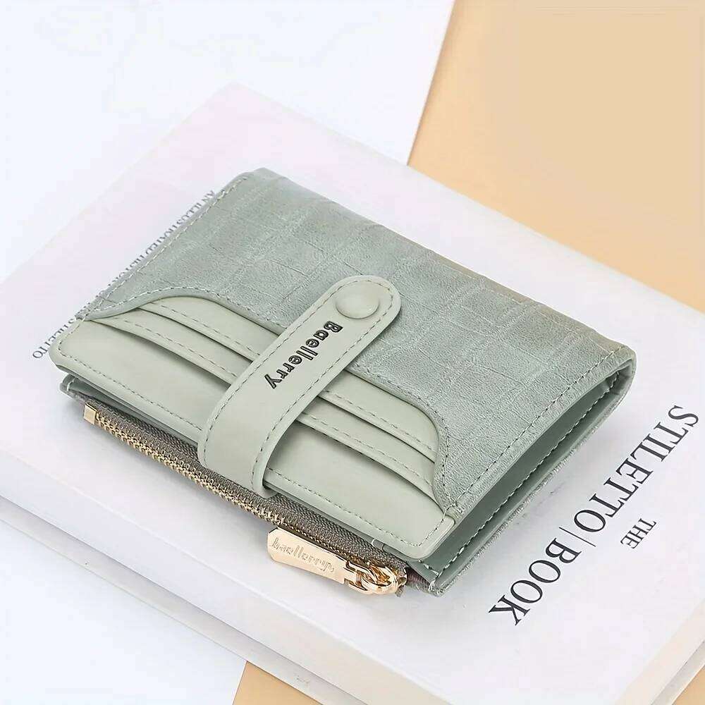 Baellerry Brand Women 2023 New Women's Short Wallet Buckle Sanded Leather Coin Purse Mini Female Purses Carteras Z260130