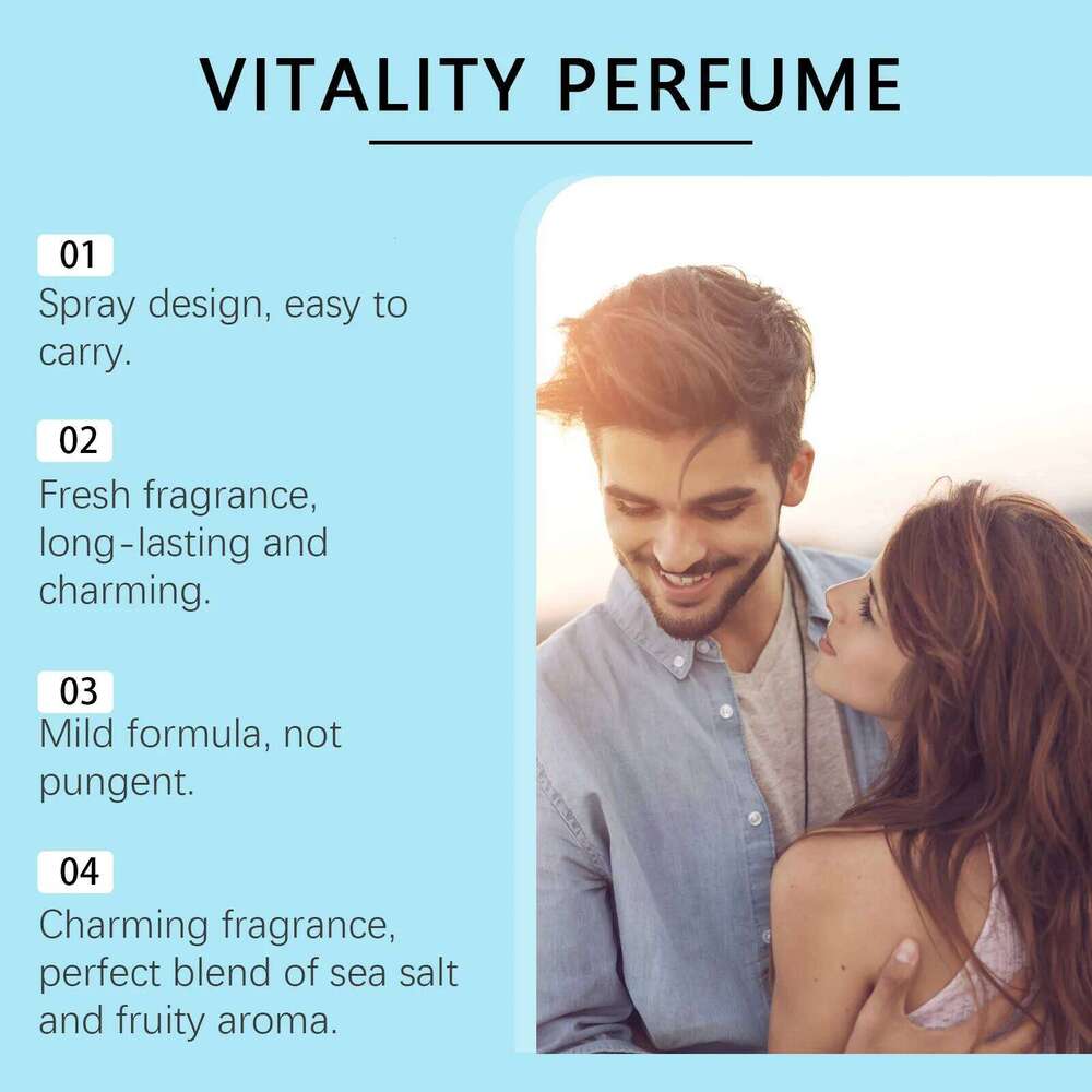 Roxelis 50ml Fresh Ocean Vitality Long Lasting Scent Pheromone to Attract Romantic Dating Flirting Glamour Perfume Spray H260130