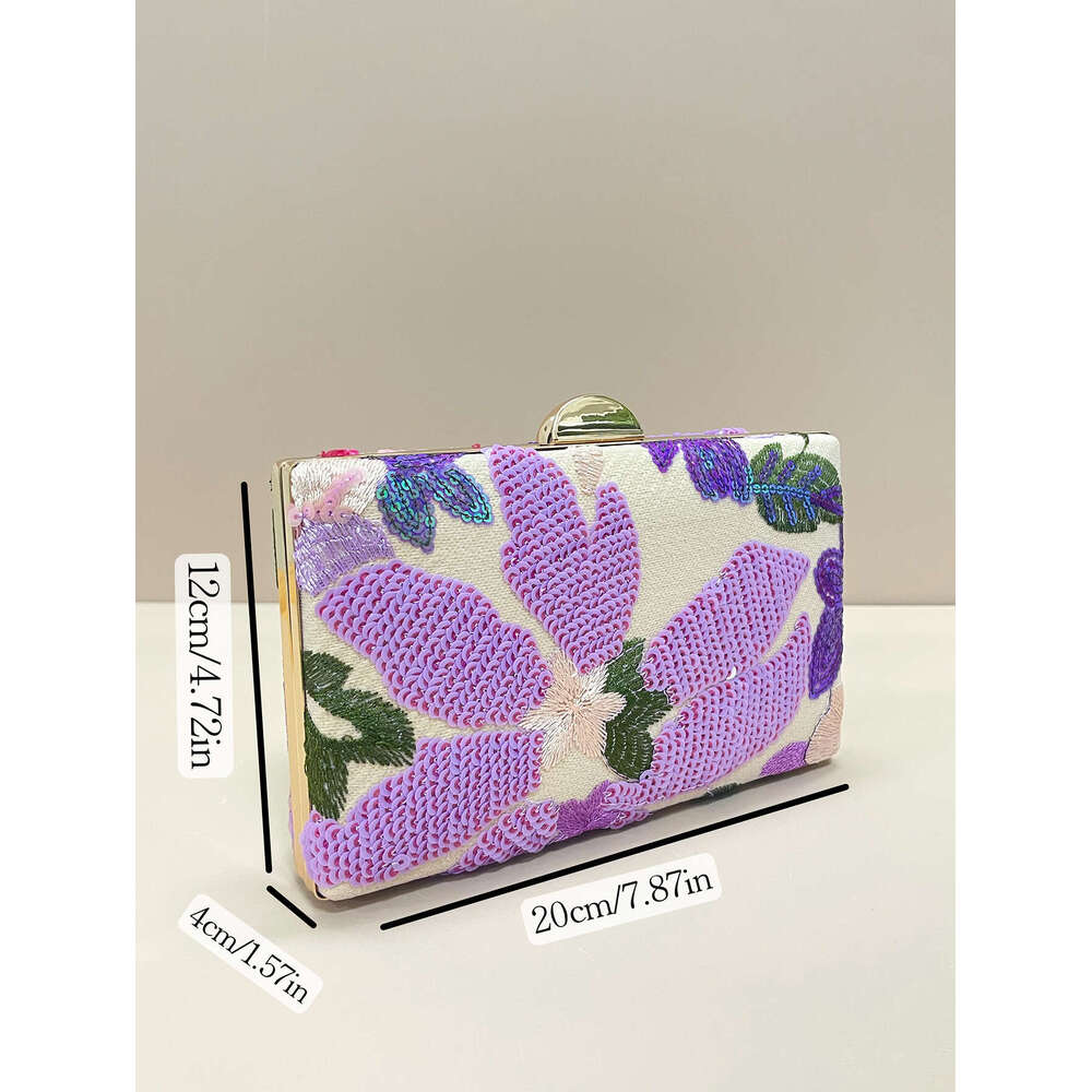 Handbag Sequin Embroidery Niche Design Evening Dress Cheongsam Women's Bag Clutch Purse Shoulder bags crossbady bag