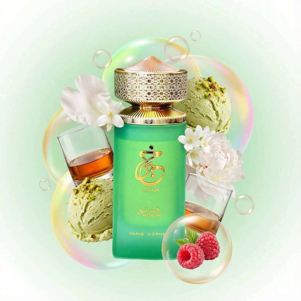 Paris Corner Khair EDP 3.4 Fl Oz,Unisex Nutty Sweet Perfume,Unique Pistachio Scent for Men and Women H260130