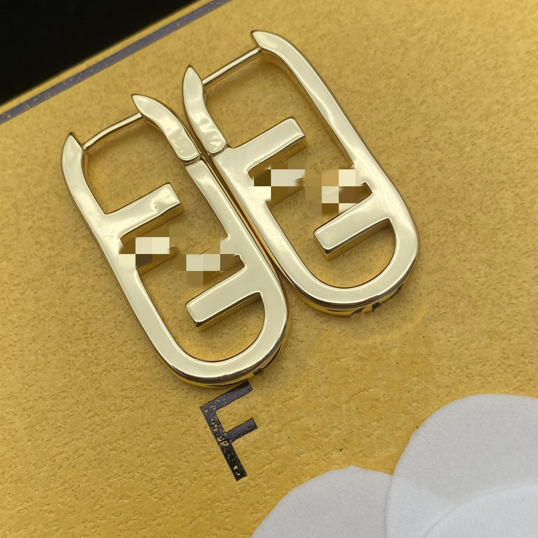 Designer Jewelry fendes earring F Earrings for Women Fashionable Personality Minimalist Stud Earrings