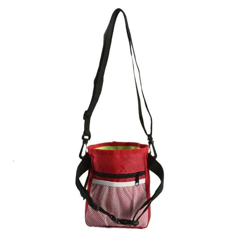 Dog Training Pouch Snack Carrier Outdoor Feeding Waist Bag Portable Foldable Pet Supplies Treat Holder Walking Adjustable Pack 26H0130