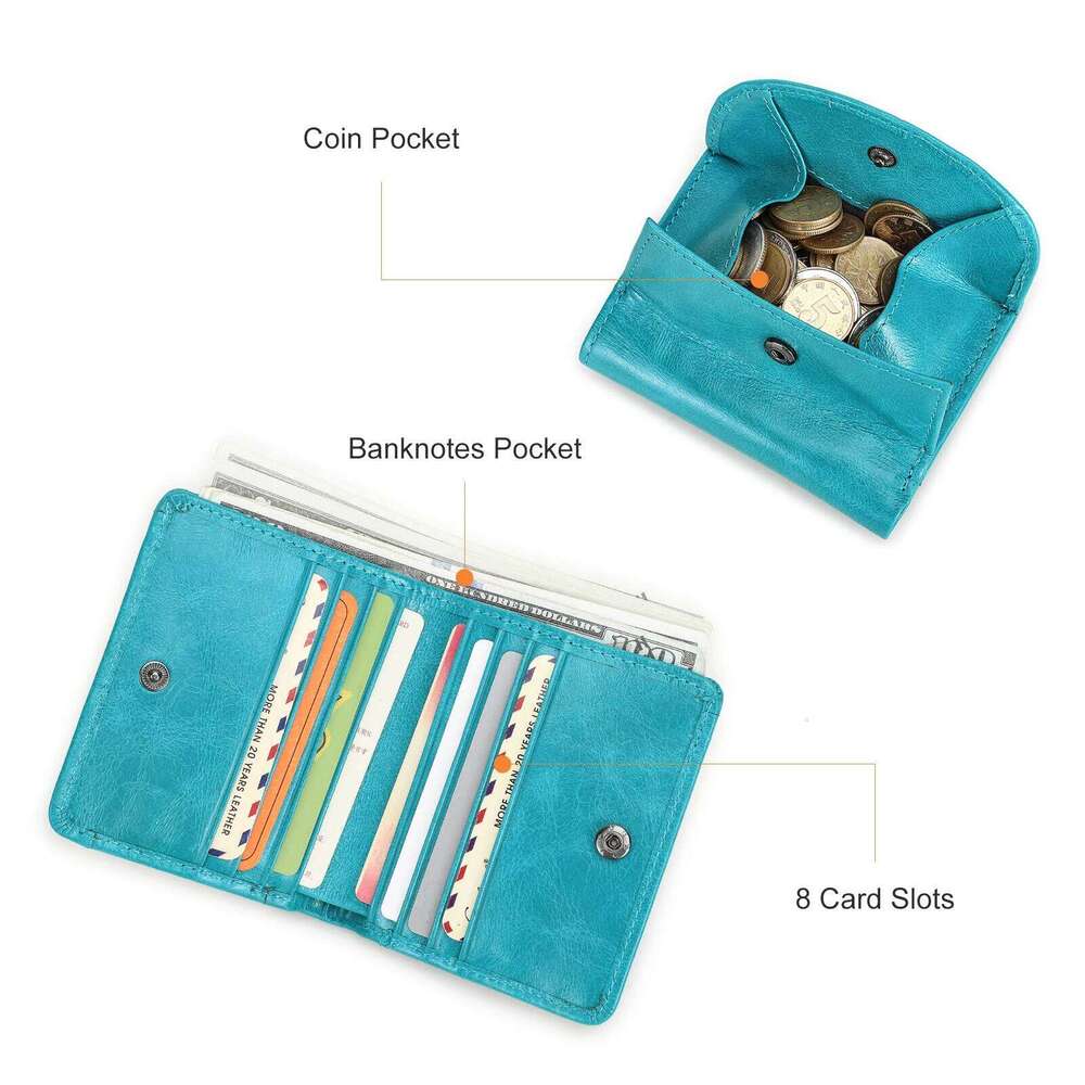 Contact's Women Short Wallets Genuine Leather Mini Coin Purse Fashion Money Bag Femal Card Holder Wallet Gift for Girls Cartera Z260130
