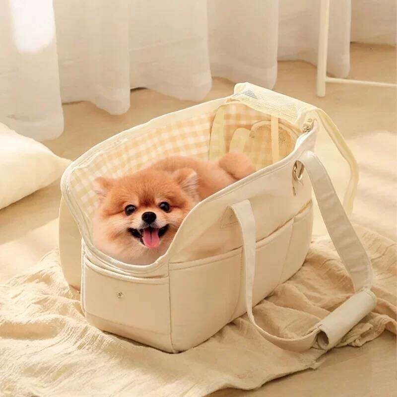 Portable Dog Carrier Handbag - Shoulder for Puppy & Cat Go Out Travel Bag Suitable For Small Dogs Essential Pet Supplies 26H0130