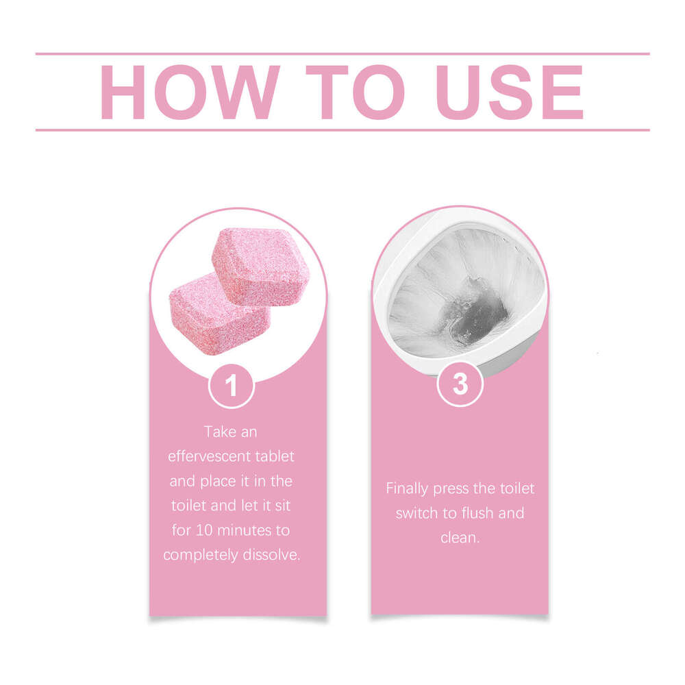 JAKEHOE Cleaning Effervescent Household Bathroom Stain Remover Toilet Cleaner Tablets S260130