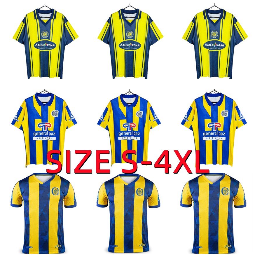 25 26 Rosario Central Mens Soccer Jerseys 95 96 98 99 2025 2026 DI MARIA QUINTANA LOVERA BRAVO GIACCONE COPETTI OCONNOR Home Retro 1995 1996 1998 1999 Football Shirt