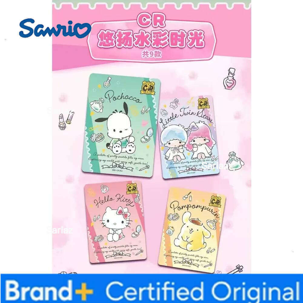 Sanrio Original for Children Pochacco Pom Purin Cute Japanese Anime Characters Limited Game Collection Card Table Toys H260130
