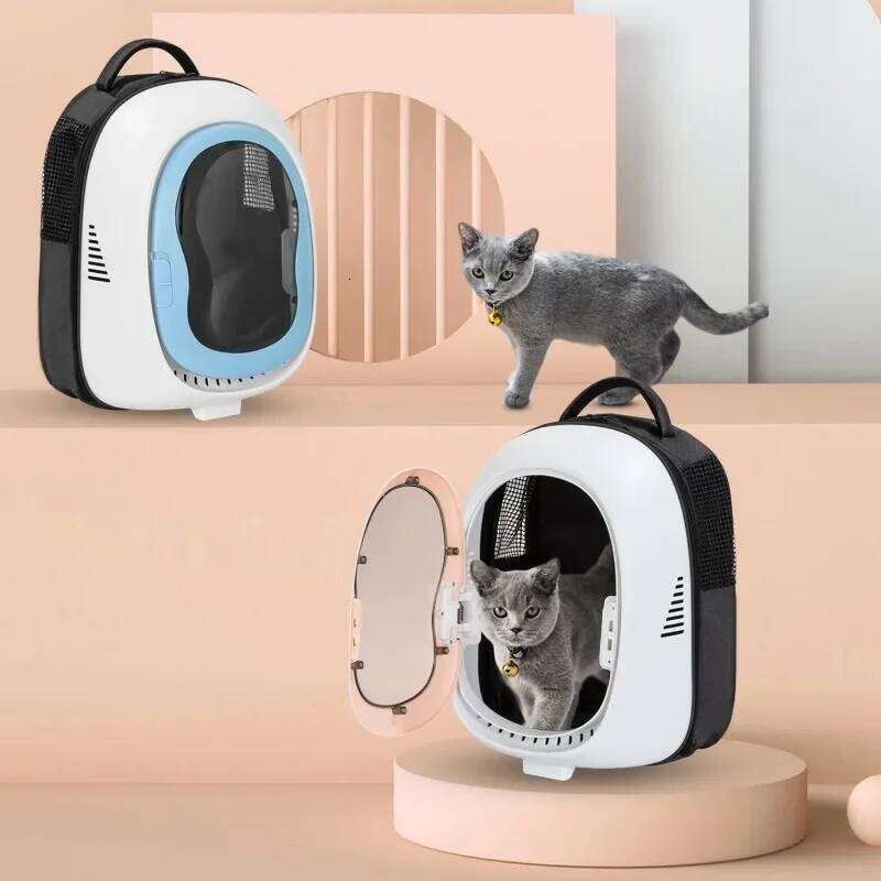 Fashion Cat Transparent Capsule Backpack Small Animal Puppy Kitty Bird Breathable Travel Pet Carrier 26H0130