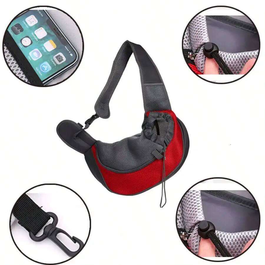 Breathable Pet Backpack Crossbody Shoulder Cat Dog Outdoor Carrier 26H0130