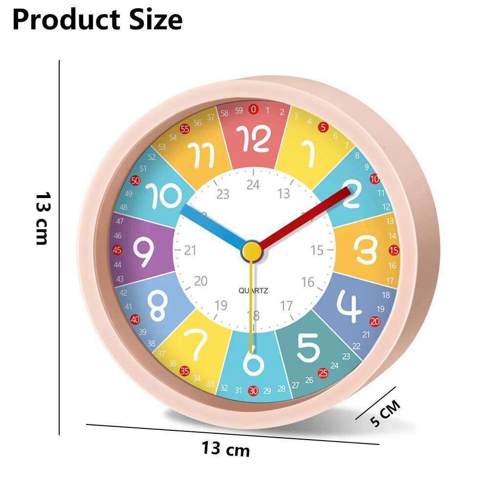 Small Alarm Early Education Cartoon Bedside Table Wake-up Tool Learning Time Portable Clock For Bedroom Office W260130
