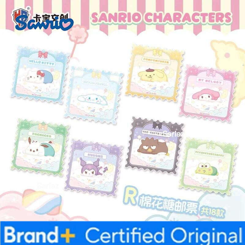 Sanrio New KABAO Floral Luck Kuromi Hello Kitty My Melody Series Collectible Game Trading Card Toys For Kids Birthday Gift H260130