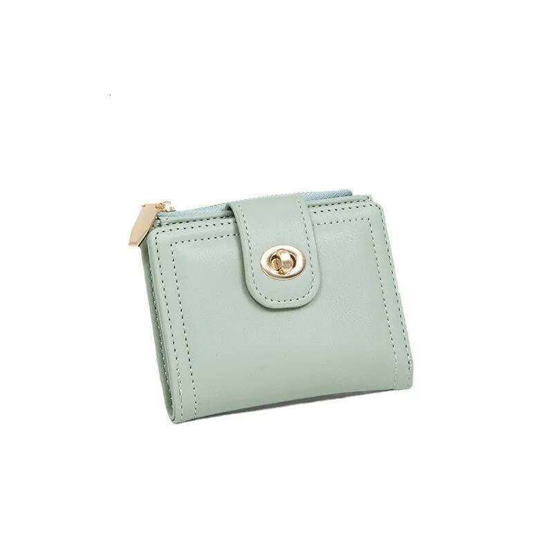 Pure Color Women's Wallet Zipper Coin Design Simple Wallets for Women Student Multi-Functional Cact Purse Dual Carent Z260130