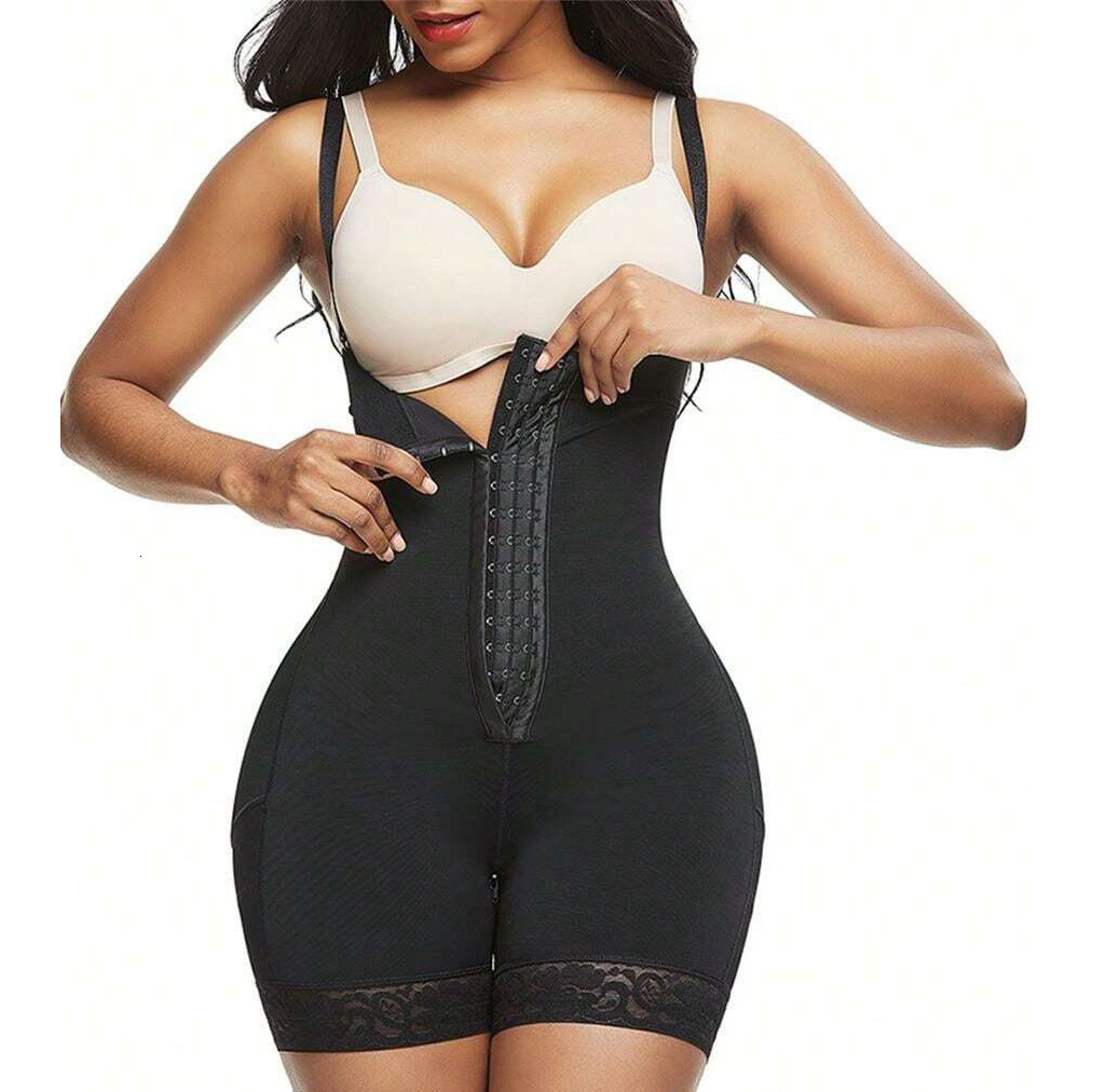Female Postoperative Faja Columbianas U-shaped Chest Support 3 Chest Shaper Abdominal Control Sculpture Full Slimming Shaper 240703