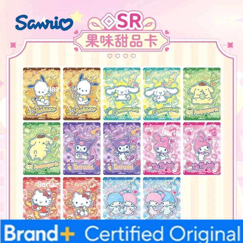 Sanrio New In Genuine KAYOU Collection Hobby Cards Book Cute Fun Character Kitty Melody Kuromi Sweet Children's Gift Toy H260130