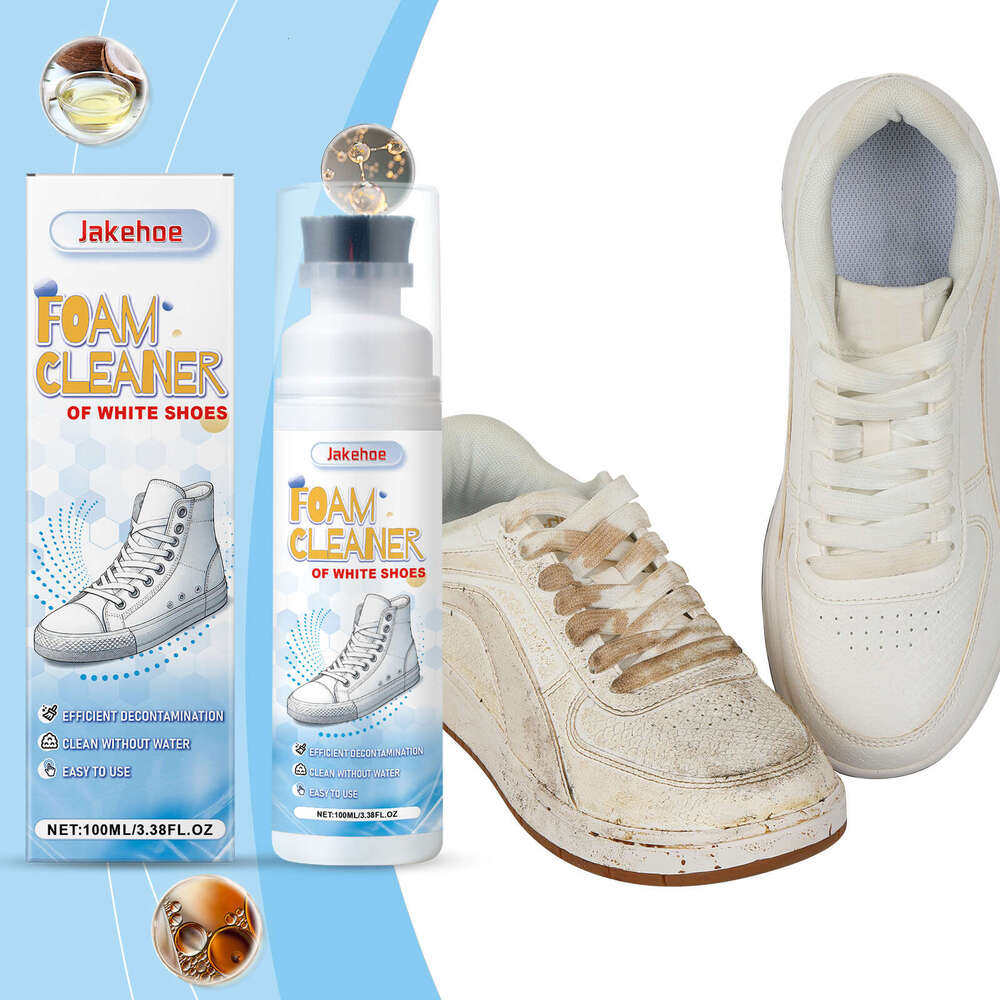 Jakehoe Shoe Foam for Sneakers and White Shoes No-Wash Portable Cleaner S260130
