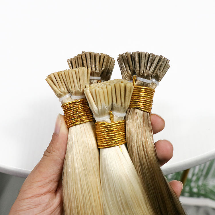 22inch 100g I customzied color Pre Bonded Hair Extensions Stick Tip Keratin Hair 100% Virgin Cuticle Aligned Remy Human Hair Extension
